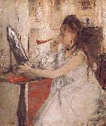 Berthe Morisot Woamn is Making up oil on canvas